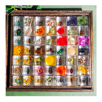 Resin terbaik berbagai jenis bunga kubus bening pemberat kertas biologi spesimen Embedding spesimen kerajinan Resin harga