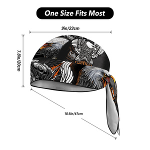 Bandeau <span class=keywords><strong>de</strong></span> cyclisme respirant style hip-hop pour hommes, Durag personnalisé, turban, casquette, pêche en plein air, <span class=keywords><strong>ski</strong></span>, sports, randonnée - Product Image 3