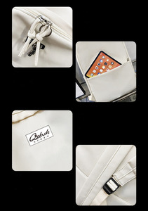 Borsa da scuola per studenti Unisex di grande capacità zaino da viaggio Casual zaino scuola per studenti universitari - Product Image 6
