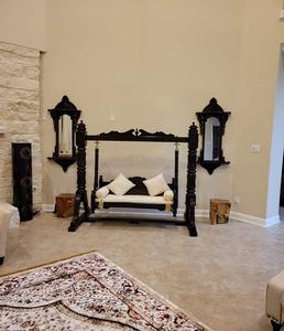 Columpio de madera de lujo para el hogar, fabricado con madera dura de calidad, con estructura estable, acabado suave y un atractivo elegante para interiores modernos. - Product Image 2