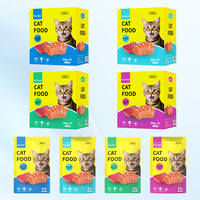 Friandises humides personnalisées pour chats, emballage frais, nourriture en conserve nutritive avec sauce gourmande, collations pour animaux de compagnie