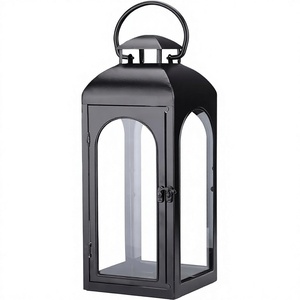 High Quality Matt Finish Iron Lantern for Home Decoration and Celebration Use offering Elegant Soft Glow for Family Gatherings - Product Image 1