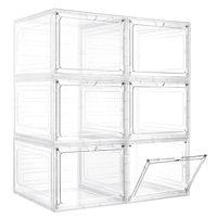 Hot Deal Vitrine transparente à 3 niveaux pour vitrine de collection de stockage de figurines d'action