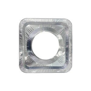 Einweg-Aluminiumfolie Gasherd Ölbeständige Matte Schutzunterlage für Backzwecke Runde/Quadratische Formen Anpassbar Großhandel - Product Image 5