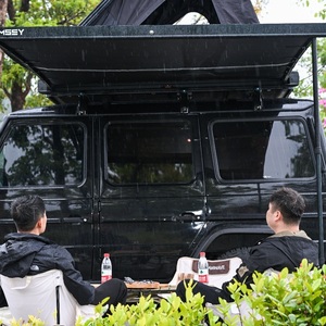 कारखाने की आपूर्ति आउटडोर सुव कार शिविर एल्यूमीनियम 4x4 तह हार्ड शेल त्रिकोण कार लू कैब छत शीर्ष तम्बू - Product Image 5