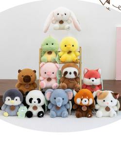 Nuova Serie Xiangdun <span class=keywords><strong>Paradise</strong></span>, Simpatici Peluche a Forma di Piccoli Animali, Giocattoli da Tavolo in Cotone PP, Altezza 11-30CM, Scambio per Giochi - Product Image 6