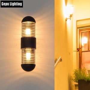 Lampe murale extérieure Gepu E27, éclairage haut et bas, étanche, en plastique ABS, montage extérieur - Product Image 2