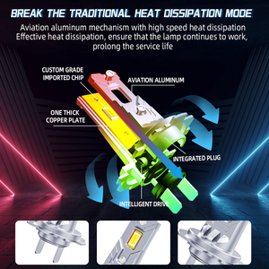 HAIZG D8 Modello Esclusivo Design Tutto in Uno H4 H1 <span class=keywords><strong>H3</strong></span> H7 9005 6500k 12v <span class=keywords><strong>Lampadina</strong></span> Faro a <span class=keywords><strong>Led</strong></span> per Auto - Product Image 5