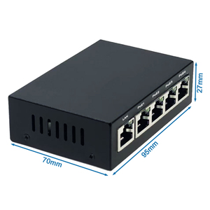 Commutateur Ethernet Gigabit non géré OEM 5 ports 10/100/1000 Mbps, boîtier métallique, PoE 48V, commutateur réseau Gigabit PoE - Product Image 6