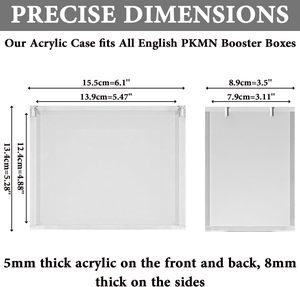 Clear Acrylic <strong>Display</strong> <strong>Case</strong> For Pokemoned Booster Box &amp; Elite Trainer Box (ETB) For <strong>Display</strong> - Product Image 2