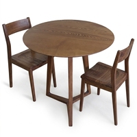 Table d'appoint ronde moderne et minimaliste avec plateau en bois et base en bois, fabriquée à la main, écologique, portable, meubles pour appartement