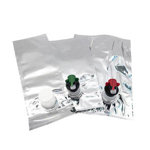 Pochettes de recharge liquides refermables anti-fuite VMPET 1L-3L avec valve pour vin rouge, vodka, champagne, bière - Product Image 1