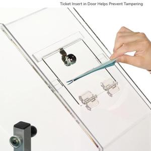 Baril à tombola en acrylique transparent et noir avec roulettes, sur pied, grand tambour <span class=keywords><strong>de</strong></span> tombola, écran <span class=keywords><strong>de</strong></span> <span class=keywords><strong>tirage</strong></span> <span class=keywords><strong>au</strong></span> <span class=keywords><strong>sort</strong></span> - Product Image 4