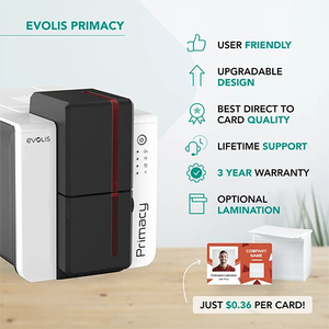 Impresora de Tarjetas de Identificación de PVC Evolis Primacy 2 Dúplex de Doble Cara, Nueva y Original, Más Vendida - Product Image 2