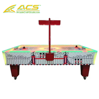 Table de jeu d'arcade de hockey sur air à monnayeur ACS Cheap Jinns pour 2 joueurs, prise US, garantie 1 an, en plastique durable pour les jeux