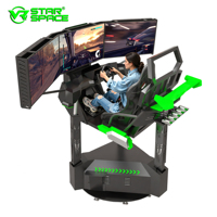 Máquina de Juego de Carreras de Autos con 3 Pantallas y Movimiento de 3 Grados de Libertad, Simulador de Carreras F1 para Parques de Diversiones o Uso Doméstico