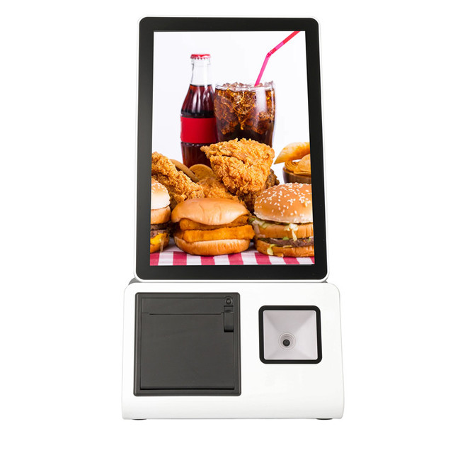 Touchscreen Android Checkin Automatic Payment Terminal Fast Food Restaurant Unattended Self Service Ordering Kiosks