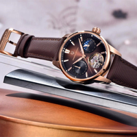 Nouvelle Montre Mécanique PAGANI DESIGN Pilote pour Hommes 2025, Étanche 10 ATM, Verre Saphir, Phase de Lune, Lumineuse, de Grande Marque