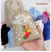 Sacs en jute personnalisables 10*14cm avec cordon de serrage, réutilisables, petits sacs de courses en toile de jute, pochettes pour usage domestique, sacs pour perruques, sérigraphie