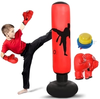 Ensemble de sacs de frappe gonflables pour enfants, équipement de boxe pour enfants et adultes