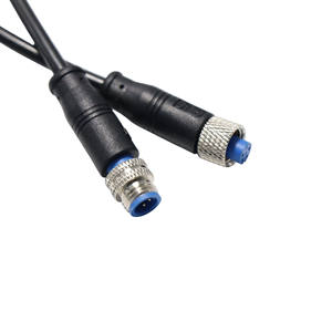 4-жильный водонепроницаемый разъем для электромобиля, жгут проводов M8, 4-контактный ПВХ для автомобилей, с металлической гайкой - Product Image 4