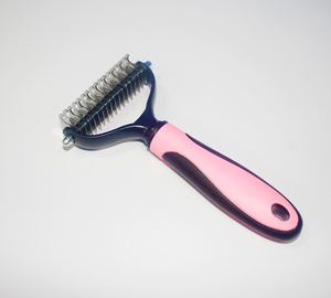 Brosse de toilettage pour animaux de compagnie à nœud ouvert en silicone pour chats et chiens-Conception portable pour l'épilation - Product Image 6