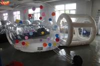 Tente bulle gonflable d'extérieur Ange en PVC transparent, tente dôme igloo