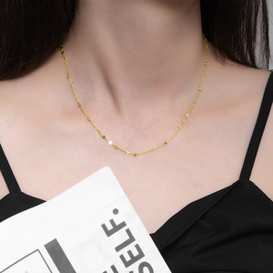 Collar de clavícula con colgante de circonita cúbica de Plata de Ley 925, accesorios elegantes de lujo - Product Image 3