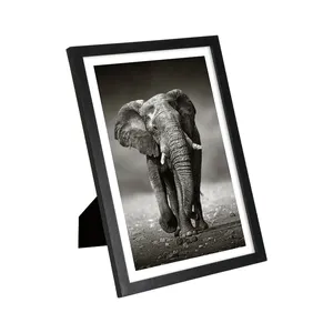 Jinn Home European style Black A4 Elephant MDF Photo Picture Frames