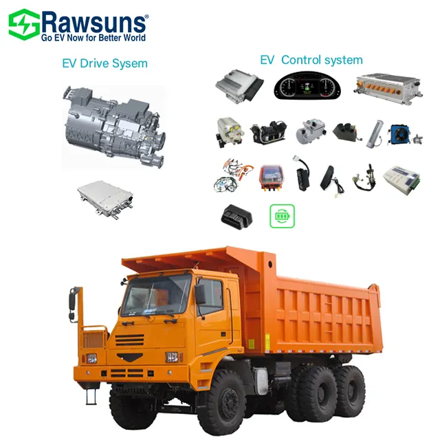 Rawsuns AC Motors RAD20000L2 Electric Car Engine 250kw/380kw 1200Nm/2400Nm Diesel Electric Drive Heavy Truck EV Conversion Kit