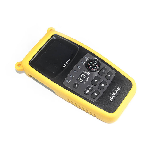 DVB S2 Handheld Meter WS6933 Digital 2.1 Inch LCD Screen 12V 950Mhz to 2150Mhz Input Frequency Satlink WS-6933 Satellite Finder