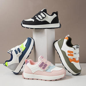 2025 शरद ऋतु संग्रह नए फैशन बच्चों की स्नीकर्स हल्के सांस लेने योग्य आकस्मिक खेल जूते स्लिप-ऑन मैजिक टेप - Product Image 1