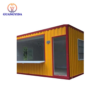 Maison mobile de conteneur ondulé en acier de haute qualité pour bureau de magasin thé au lait café ventes hamburger boutique kiosque applications hôtelières