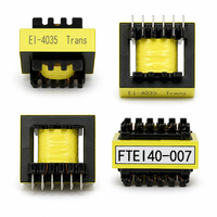 Transformateur à noyau de ferrite haute fréquence EI40, alimentation SMPS Flyback 50kHz-500kHz 380V vers 24V 48V, cuivre personnalisé CE ROHS