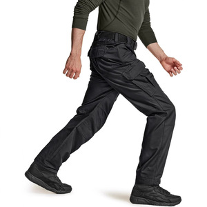Tuta da <span class=keywords><strong>Uomo</strong></span> per Attività all'Aperto, Vendita Diretta dalla Fabbrica, Pantaloni Multitasca a Vita Media per Ciclismo, Escursionismo, Corsa Casual, in Poliestere - Product Image 4
