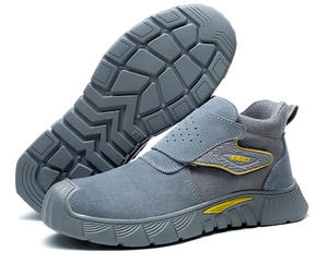 Bottes de travail pour hommes en cuir <span class=keywords><strong>avec</strong></span> embout en acier confortables Bottes de sécurité <span class=keywords><strong>avec</strong></span> embout de sécurité - Product Image 4