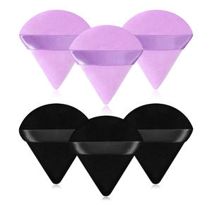 गुलाबी काले ढीले पाउडर पुफ मखमल के साथ चेहरे पाउडर कंटेनर के लिए गुलाबी काला ढीला पाउडर प्यूफ कस्टम लोगो - Product Image 2