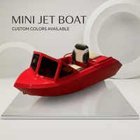 Prêt à être expédié : Jet-boat électrique rouge, type cockpit, kart aquatique, petit PWC, bateau à moteur, embarcation personnelle motorisée, ski nautique, étanche.