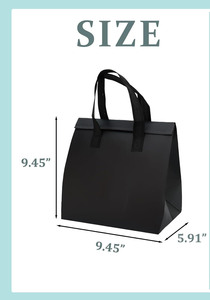 Bolsa de Embalaje Personalizada al por Mayor de Fábrica con Logotipo, Bolsa de Entrega de Alimentos Aislada e Impermeable, Bolsas para Llevar Comida No Tejidas - Product Image 4