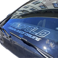 Autocollants de pare-brise grand format personnalisés anti-UV avec logo, en vinyle chromé, pour véhicules, décalcomanies de transfert pour voitures, autocollants pour vitres de voiture