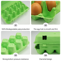 Scatola Protettiva per Uova in Carta con Design a Conchiglia, Resistente alla Pressione, Portauova Usa e Getta per Supermercati e Negozi al Dettaglio