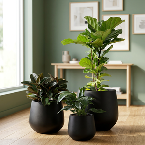 Maceta de Fibra de Vidrio de Diseño Personalizado, Maceta Decorativa Ligera y Duradera para Plantas de Interior y Exterior, Hogar y Jardín - Product Image 1