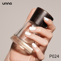 Vernis Gel Semi-Permanent Noir et Blanc Classique Qualité Salon UNNA pour Nail Art Longue Durée Fournitures en Gros Usine