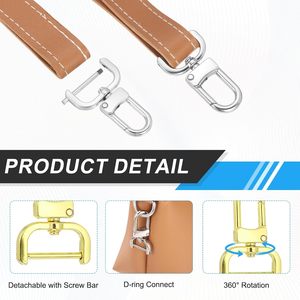 MECCANIXITY Pcs Swivel Clasp <b>Hooks</b> Detachable <b>Snap</b> <b>Hooks</b> Swivel Clasps With D Rings And Screwdriver For Bag Strap Purse Lanyard - Product Image 3