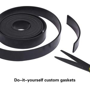 Voll gummist reifen, Bleche, Rollen 1/8 "(.125") Dick x 2 "breit, perfekt für DIY-Gummi dichtung, Wetterschutz, Abdichtung, Polsterung - Product Image 4