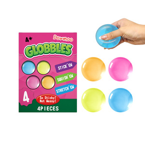 Glow in Dark Stress Ball Set TPR Squeeze <b>Fidget</b> Toy Stress Relief Portable Reusable for Family - Product Image 1