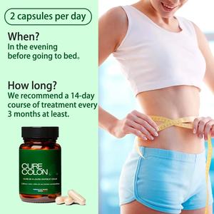 Cápsulas de Suplemento Herbal OEM CURE COLON con Extracto de Achicoria para Adolescentes y Adultos - Apoyo Inmunológico, 30 Cápsulas, 2 Cápsulas por Dosis Diaria - Product Image 4
