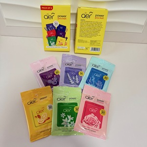 Deodorante per Auto in Gel Aer Power Pocket, Fragranza Moderna di Rosa e Lavanda, Confezione Assortita da 5, Lussuoso e Naturale a Lunga Durata - Product Image 1