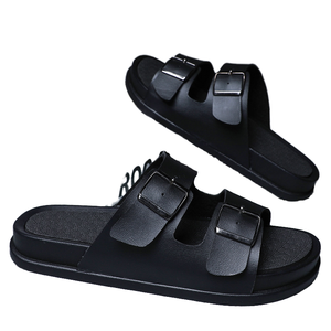 Sandalias de Verano Casuales para Hombre, de Microfibra, con Doble Tira y Hebillas Metálicas, Suela Suave y Plantilla de EVA - Product Image 4