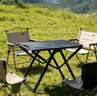 Table pliante multifonctionnelle pour l'extérieur, légère, en acier au carbone tactique, rectangulaire, Hebei, pour le camping et les pique-niques